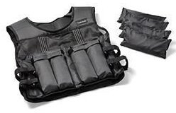 Jelet peshe Tunturi Weight Vest, 15kg, rripa të rregullueshëm, i zi