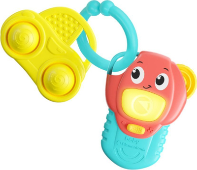 Lodër çelësa për bebe Clementoni Baby My First Activity Key, me muzikë dhe drita, shumëngjyrëshe