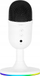 Mikrofon gaming Marvo MIC-06, me ndriçim RGB, me port për kufje, i bardhë