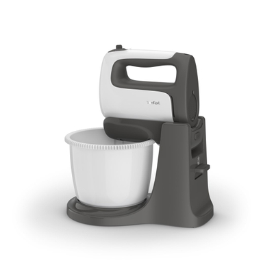 Mikser Tefal PrepMix Plus HT464138, 500W, me bazë qëndrimi, gri e bardhë