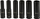 Set çelësash çorape GEKO Rusty Socket Set, 6 copë, 1/2", gjatësi 77 mm