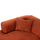 Divan-Shtrat këndor Bricken majtas 110–282×98–160×72 Hcm (HM3275.03L), kuqe
