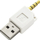 Adapter USB A në Jack 3.5mm 4 pin AUX, për iPod Shuffle, i bardhë