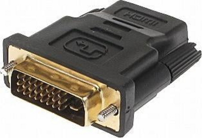 Adapter HDMI në DVI D, AV, i zi