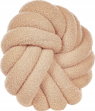 Set jastëkësh për zbukurim AKOLA Boucle Knot, 2 copë, 31 x 31 cm, bezhë