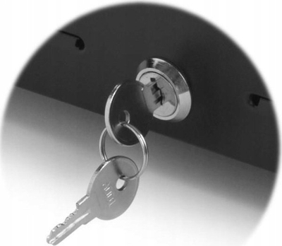 Sirtar kase Capture CA-CD410 LOCK, me çelës, i zi