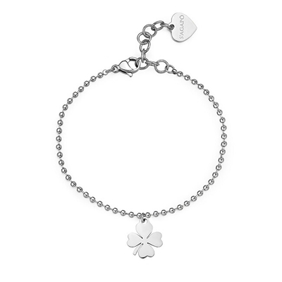 Byzylyk për femra S'Agapõ Smile SSM015, 19cm, i argjendtë