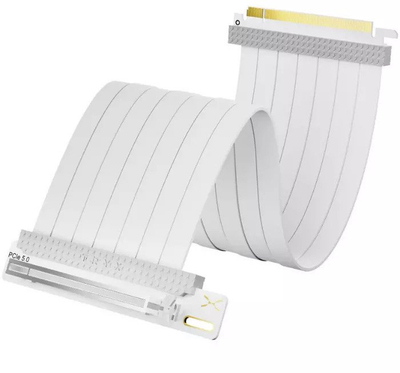 Kabllo riser PCIe TRYX STRING, 5.0 x16, 300mm, e bardhë