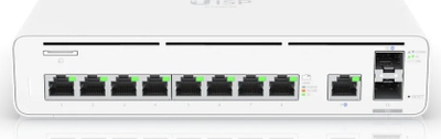 Gateway rrjeti Ubiquiti UISP Console, 8 porta GbE LAN, 2 porta 10G SFP+, i bardhë