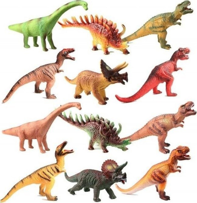 Lodër dinosaur i butë MIX, figura plastike, modele të ndryshme, shumëngjyrëshe