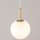 Висечка ламба Gama 1 Sphere, 1xG9 12W, висина 95cm, бела и златна