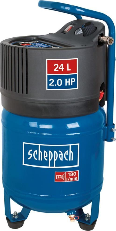Kompresor ajri Scheppach HC24V, 1500W, 24L, pa vaj, blu