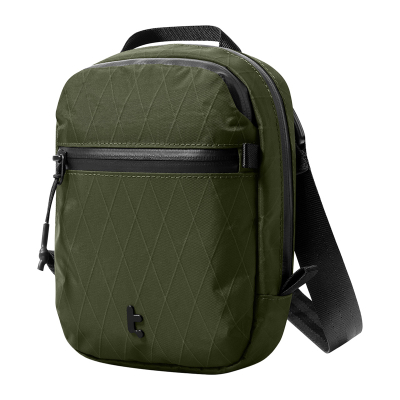 Çantë udhëtimi TOMTOC Aviator T37, X-Pac, me rrip shpatulle, jeshile