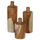 Set dekor tavoline teak 3-pjesësh 10×10×32 cm (HM7722)