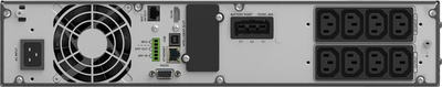 UPS PowerWalker VFI 2000 ICR IoT, double conversion, për në raft, i zi