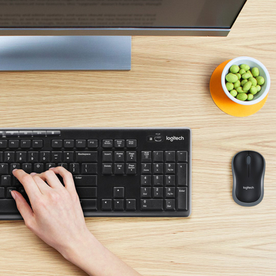 Set tastierë dhe maus Logitech MK270, wireless, e zezë