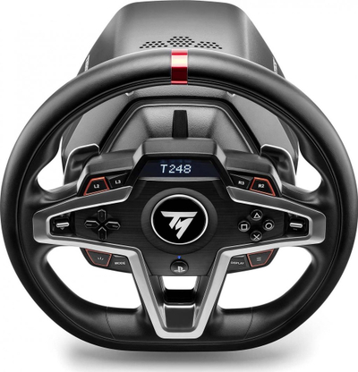 Timoni Thrustmaster T248 me Pedale dhe Levë Ndërrimi TH8A, PC/PS4/PS5, i zi