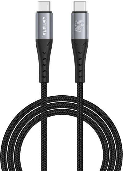 Kabllo USB 4smarts PrimeCord, USB C me USB C, 60W, 1.5m