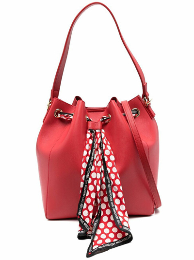 Çantë dore Love Moschino, e kuqe