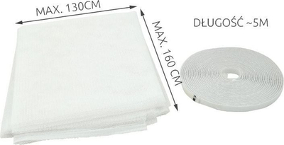 Rrjetë kundër mushkonjave për dritare Window Mosquito Net, me shirit ngjitës, e zezë