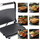 Grill elektrik kontakti Eldom IDEAL IK1700, 1600W, për sanduiç dhe panini, i zi