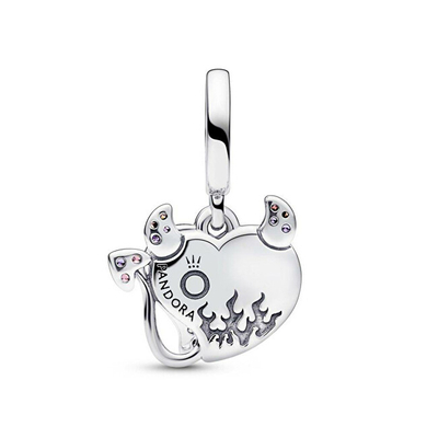 Varëse për byzylyk Pandora Devil Heart, e argjendtë