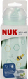 Gotë për kalamaj Nuk Mini-Me Sip Non-Spill, 300 ml, çelik inox, ngjyrë turkeze