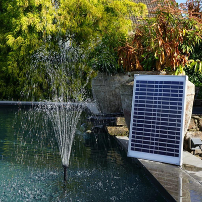 Set pompë shatërvani diellore Ubbink SolarMax 1000, panel diellor, pompë uji për pellg, e zezë