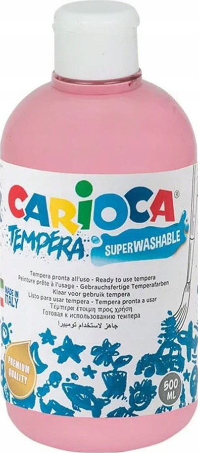 Миечка темперна боја Кариока Реди, 500 ml, бледо розова