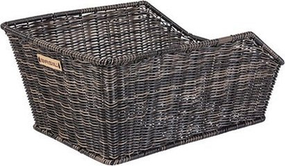 Shportë biçiklete Basil Cento Rattan Look, sistem montimi WSL, kafe