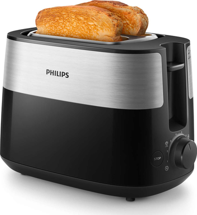 Toaster Philips HD2516/90, 8 nivele pjekje, 2 feta, gri
