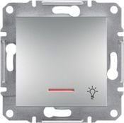 Buton me ndriçim Schneider Electric Asfora, LED, alumini