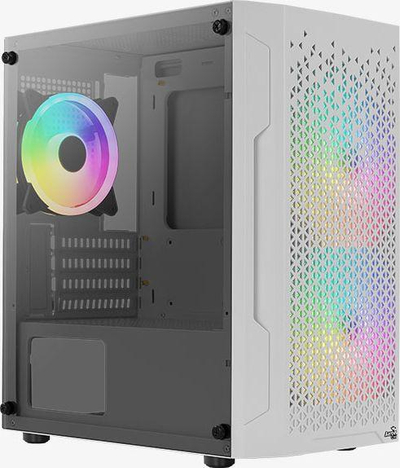 Kasë Aerocool Trinity Mini RGB, e bardhë, Mini Tower