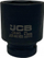 Nasadë goditëse e thellë JCB 1", 53mm, 6-këndore, e zezë