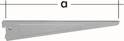 Konsolë muri Domax WSD për rafte 170mm, metal, e bardhë