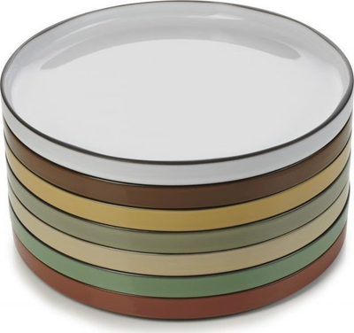 Set pjata darke Revol Caractere, porcelan, 4 copë, e bardhë