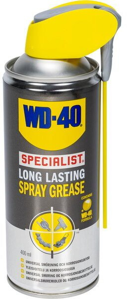 Sprej lubrifikant WD-40 Specialist Long Lasting Spray Grease, 400 ml, gri me të verdhë