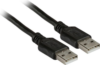 USB кабел EFB USB A во USB A, 1m, 480Mb/s, црн