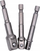 Set adapterësh për kapëse, 3 copa, 1/2" 3/8" 1/4", metalik