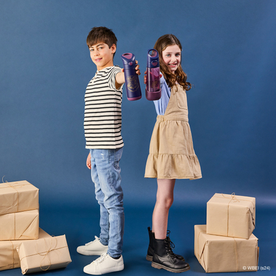 Shishe termike b.box Harry Potter, 500ml, me pipëz, blu e errët