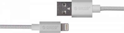 Kabllo USB Orico USB A në Lightning, 1m, 2.4A, gri