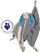 Batanije përkëdhelëse për fëmijë Whisbear DouDou Cuddly Bunny, e hirtë