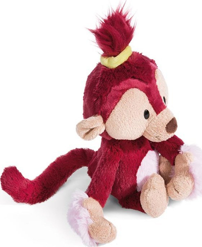 Lodër pellushi NICI Monkey Tuula, 18cm, majmun, e kuqe