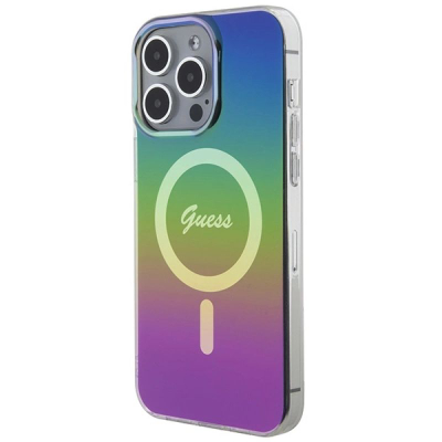 Куќиште за телефон Guess GUHMP15XHITSK, за iPhone 15 Pro Max 6.7", тврдо куќиште, повеќебојно