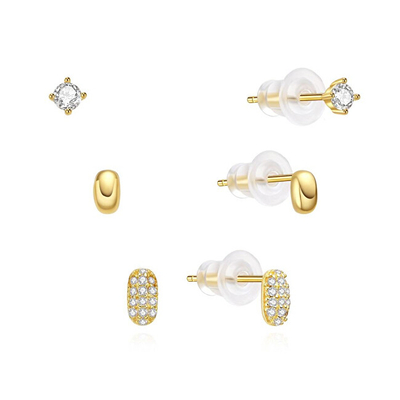 Set vathësh MOISS E0004886, i veshur me ar, 3 palë, për femra
