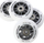 Set rrota patinash Nils Extreme PU, 76x24 mm 82A, kushineta ABEC 9, të bardha matte