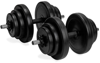 Set peshash VirtuFit Adjustable Dumbbell, 2 x 14kg, vinyl, i zi