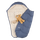 Thes dimëror Voksi Explorer, për karrocë dhe ndenjëse makine, me lesh dhe pupla, StoneBlue Clover