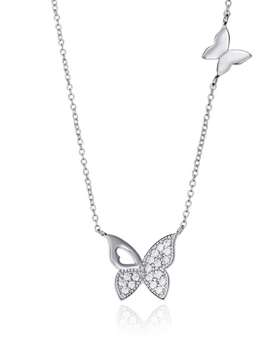 Qafore Viceroy Beautiful Silver Bow Tie Popular 71053C000-30