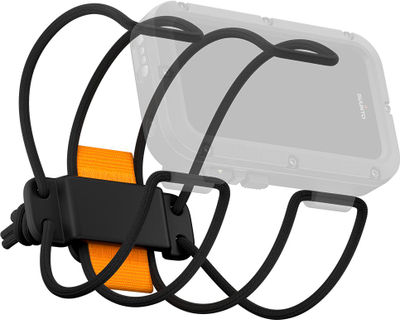 Rrip bungee Suunto Nautic Strap Kit, për kompjuter zhytjeje, elastik, i zi me portokalli